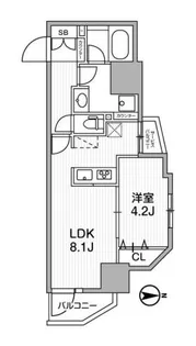 LUNIQ新御徒町I【2階】の間取り