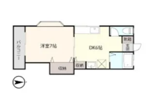 ラ・ヴェール春日町【2階】の間取り