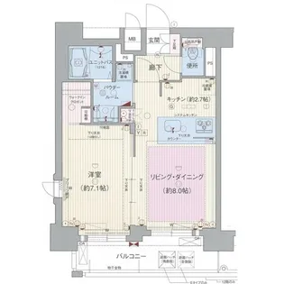 プレサンス鶴舞公園WEST【13階】の間取り
