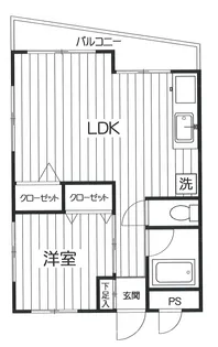 パークサイドハイツ【2階】の間取り