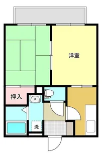 ジュネス結城D棟【1階】の間取り