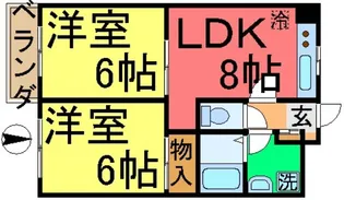 セントラルハイツYOSHIDA【3階】の間取り