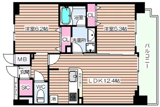 エステムコート新大阪Xザ・ゲート【13階】の間取り
