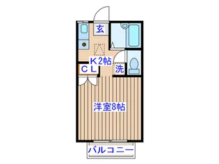 グランデュールパピヨンB棟【1階】の間取り