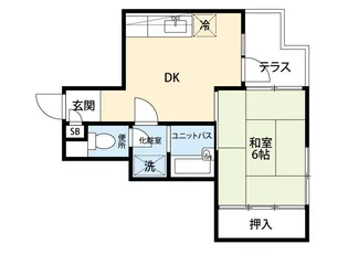 サンライト八千代台【1階】の間取り