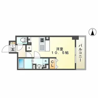 カーサ・グランデ葵【6階】の間取り