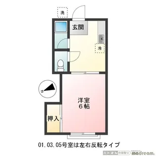 コーポ白糸【2階】の間取り