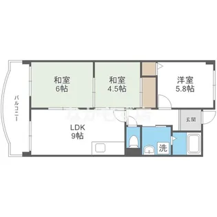 メゾンドシャルム【2階】の間取り
