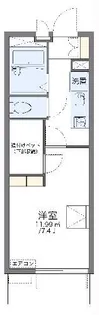 レオパレスフーカ西町【2階】の間取り