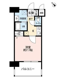 サヴォイラクアティック【7階】の間取り