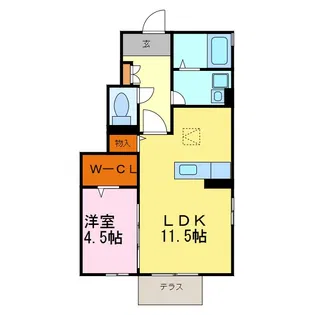 エトワール【1階】の間取り