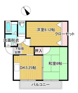 ドリームハイツC【2階】の間取り