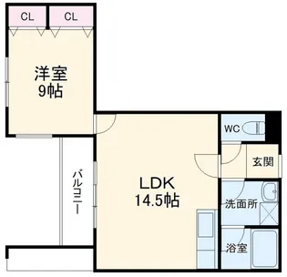 CENTRAL COURTIII【3階】の間取り