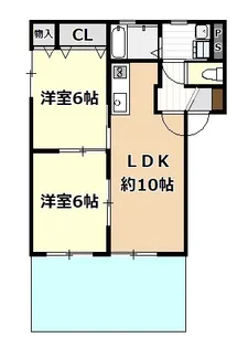 クレストC【1階】の間取り