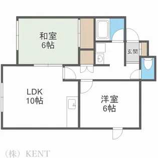 ガーデンコート【2階】の間取り