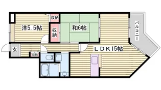 コーポ青山III【10階】の間取り