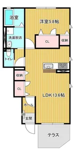 クイーンバード I【1階】の間取り