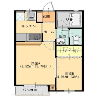 ピエールドゥ東美園の間取り