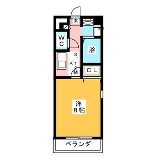 コンフォート第2岩倉【4階】の間取り