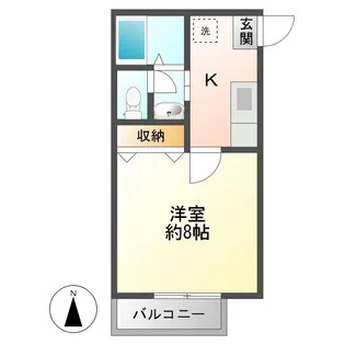 ミ・マドレー【1階】の間取り