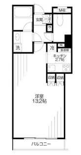 ザ・湾岸タワーレックスガーデン【13階】の間取り