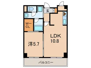 アウロ-ラ武庫之荘【6階】の間取り