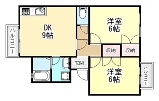 ベルサス坊城【3階】の間取り