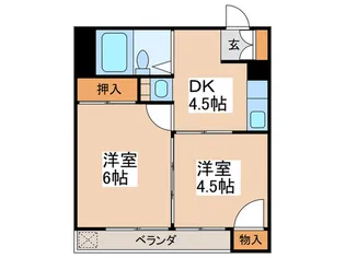 青砥ハイツ【5階】の間取り