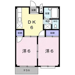 エルディム愛福A【1階】の間取り