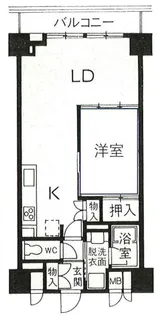 パインコート梅屋敷【5階】の間取り