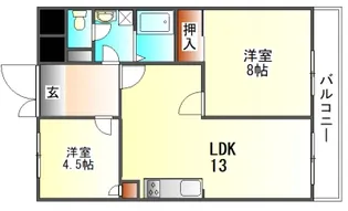 三田ヴィラオートリ【6階】の間取り