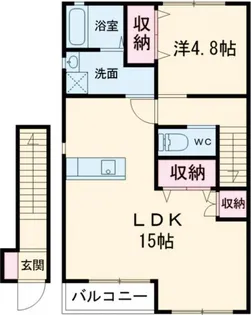 フレーシュII【2階】の間取り