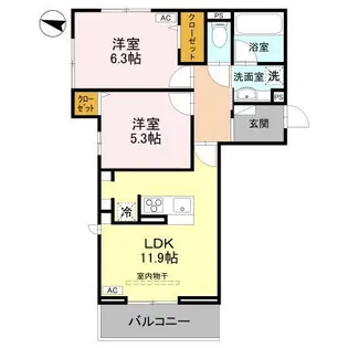 アメニティ 美南東【3階】の間取り