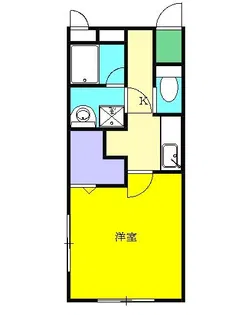 ジ・アパートメント下堀【1階】の間取り