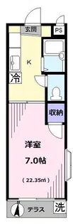 ヒルズイシダII【1階】の間取り
