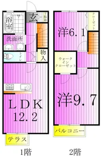 セレーナ西新井の間取り