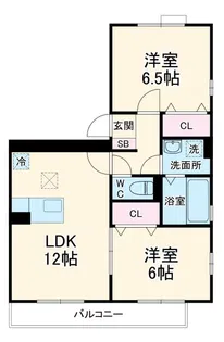 エーデルハイムA【1階】の間取り
