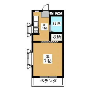 サンハイツ【4階】の間取り