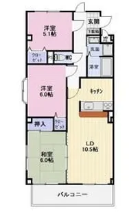 ロイヤルレインボー田原I【4階】の間取り