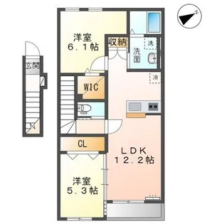 アムール(高柳)【2階】の間取り
