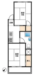 高島平第二ローヤルコーポ【5階】の間取り