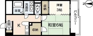 トランコート御幸橋【9階】の間取り