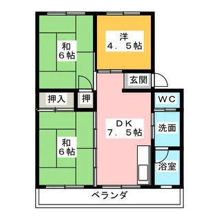 コーポラス東雲【3階】の間取り