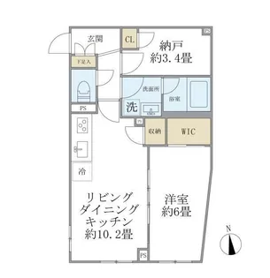 ウェルスクエア中延II(ウェルスクエアナカノブツー)【1階】の間取り