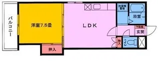 ハイツアカツキ【1階】の間取り