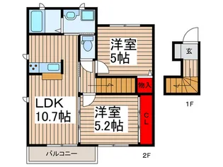 メゾンUQの間取り