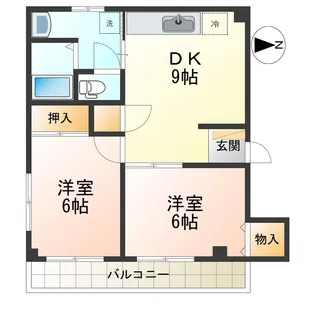 ライフステージカザマ【1階】の間取り