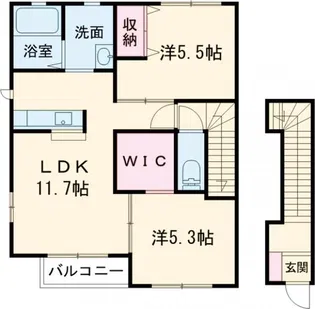 ルーシー【2階】の間取り