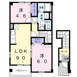 ロイヤルシャトー【2階】の間取り