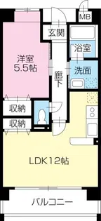 ヴァンドーム弐番館【5階】の間取り